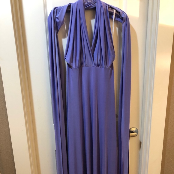 NWT Dessy Luxtwist Wrap Dress Bridesmaids Prom - Picture 7 of 8